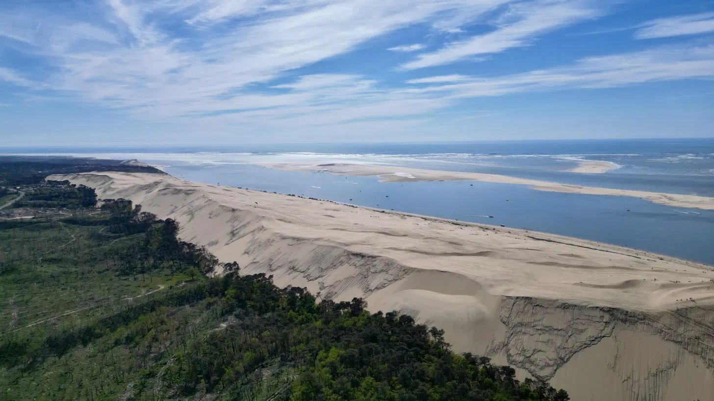 Dune du Pilat vue aérienne